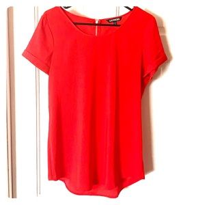 Express silky Short Sleeve Blouse